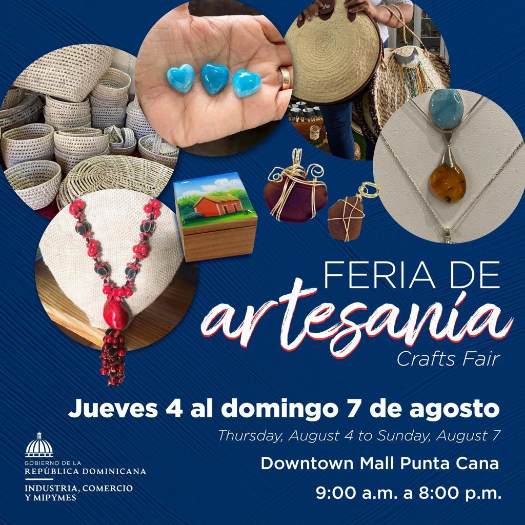 MICM Realizara Feria de Artesania en Punta Cana – 4 – 7 de agosto , 2022.