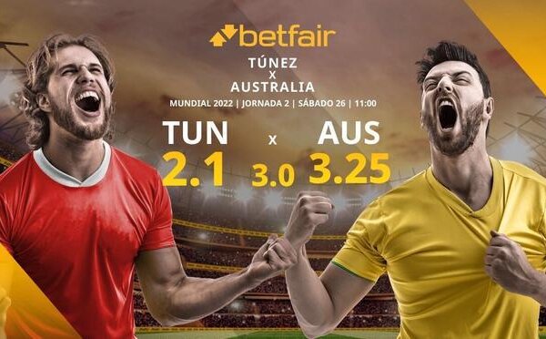 Túnez vs. Australia: horario, TV, alineaciones, estadísticas y pronósticos
