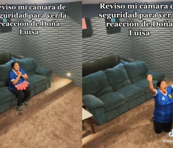Espió por las cámaras de seguridad la reacción de su empleada doméstica al ver a Argentina campeón y no lo pudo creer