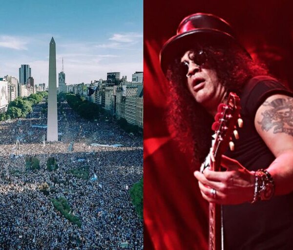 Slash reaccionó a los festejos en Buenos Aires por el Mundial y volvió locos a los argentinos