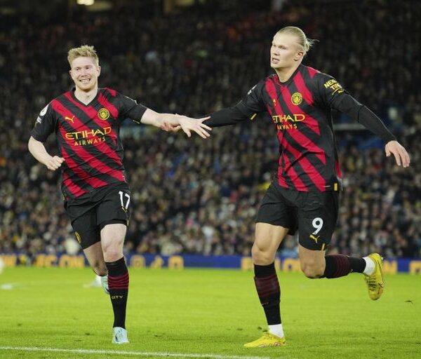 City supera al Leeds, Haaland llega a 20 goles en 14 duelos