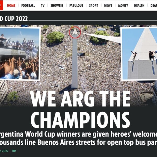 Argentina campeón del mundo: cómo reflejaron los medios internacionales los festejos masivos en Buenos Aires