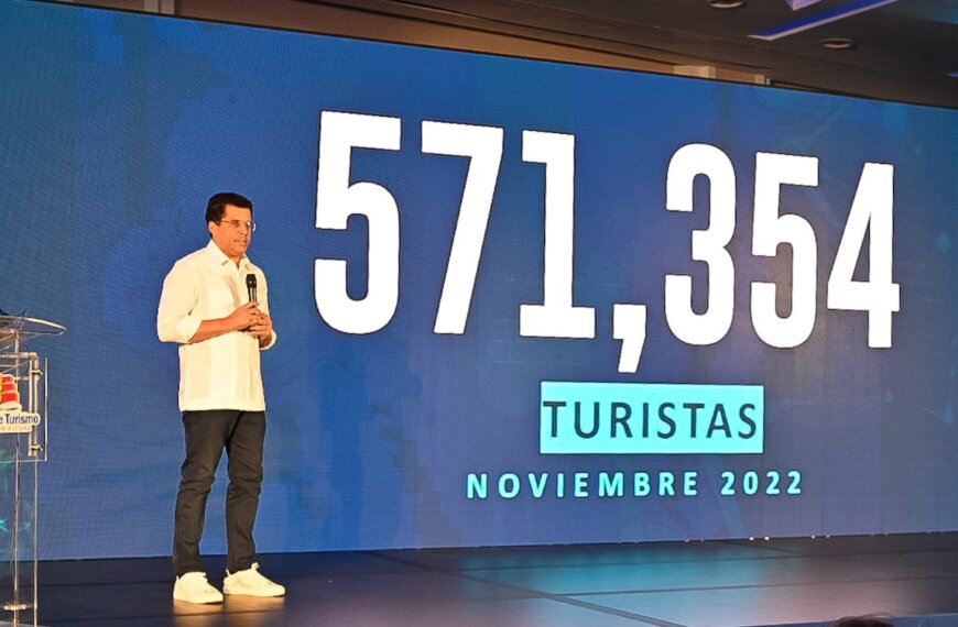 RD capta alrededor de 7.5 millones de visitantes en los primeros once meses del año