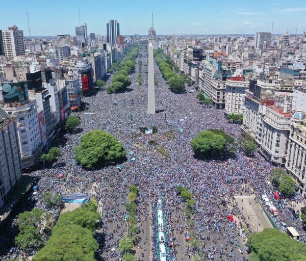 Argentina campeón: fiesta, alegría y caos en la movilización popular más grande de la historia