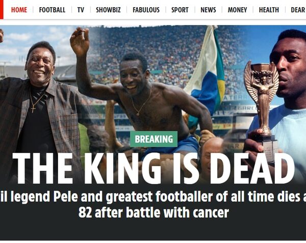 Murió Pelé: los medios del mundo homenajean al “rey del fútbol”
