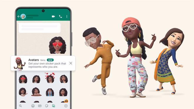WhatsApp lanza sus avatares personalizados, con 36 modelos de stickers