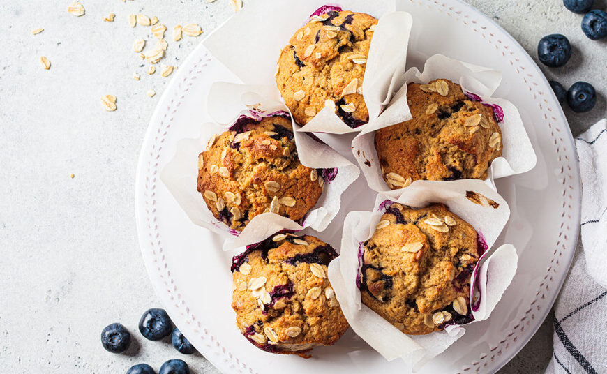 Cómo hacer Muffins de avena saludables, fáciles y rápidos