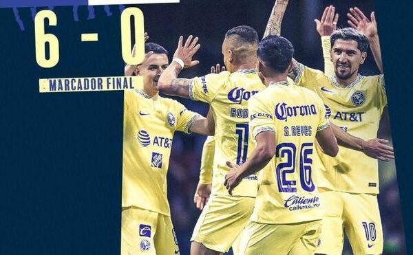 El América golea al Mazatlán con seis goles y un triplete de Henry Martín