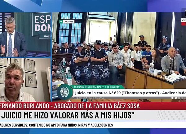 Caso Báez Sosa. Burlando: “El juicio me hizo valorar más a mis hijos”