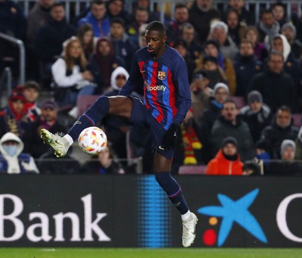 Barcelona pierde a Dembélé por lesión de muslo