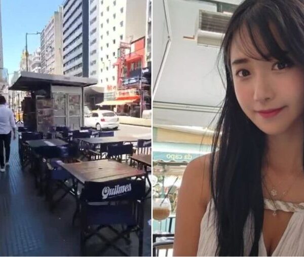 Video: una influencer coreana fue asaltada mientras transmitía su paseo por Buenos Aires y quedó todo grabado