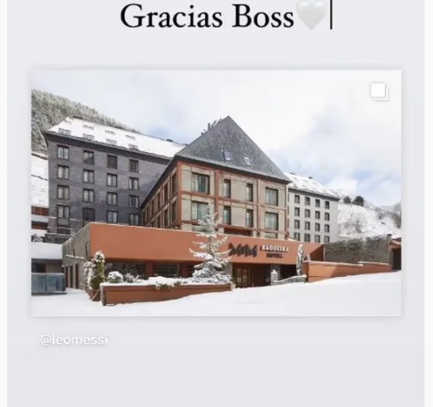 “Gracias Jefe” el mensaje de los empleados del hotel sorprendidos por Messi