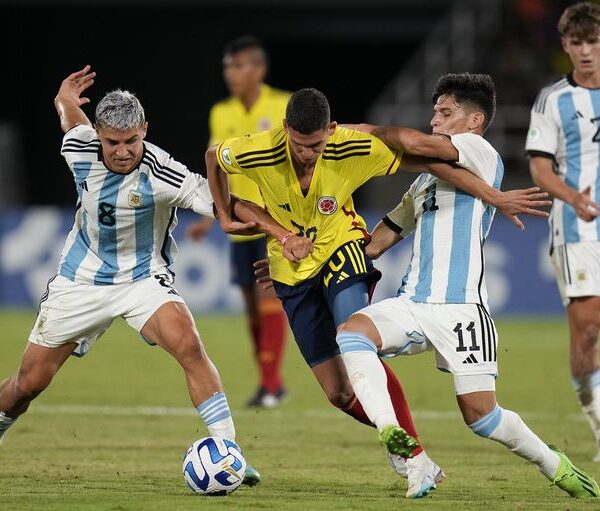 Argentina – Colombia por el Sudamericano Sub 20, en vivo