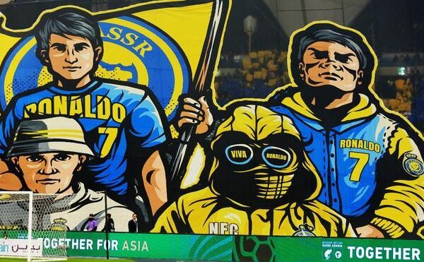 El tifo viral de la afición del Al-Nassr a Cristiano