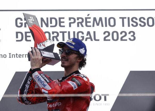Francesco Bagnaia, ganador de Moto GP 2023 en el circuito de Portimao