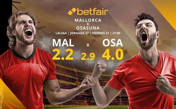 RCD Mallorca vs. CA Osasuna: alineaciones, horario, TV, estadísticas y pronósticos