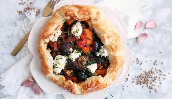 El delicioso pastel de verduras asadas con pocas calorías y mucho sabor