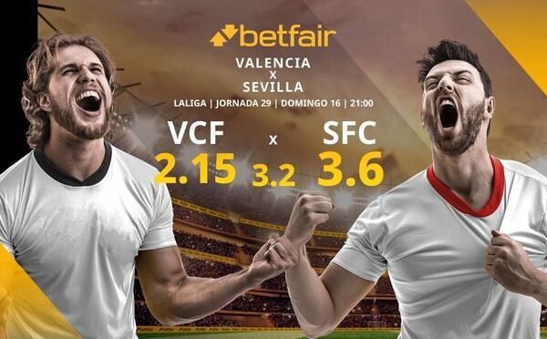 Valencia CF vs. Sevilla FC: alineaciones, horario, TV, estadísticas y pronósticos