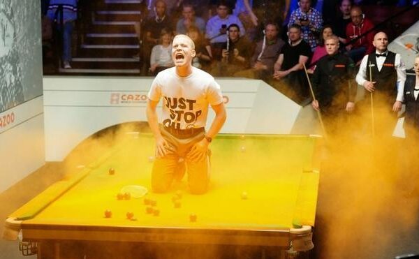 El Mundial de snooker, boicoteado por activistas climáticos