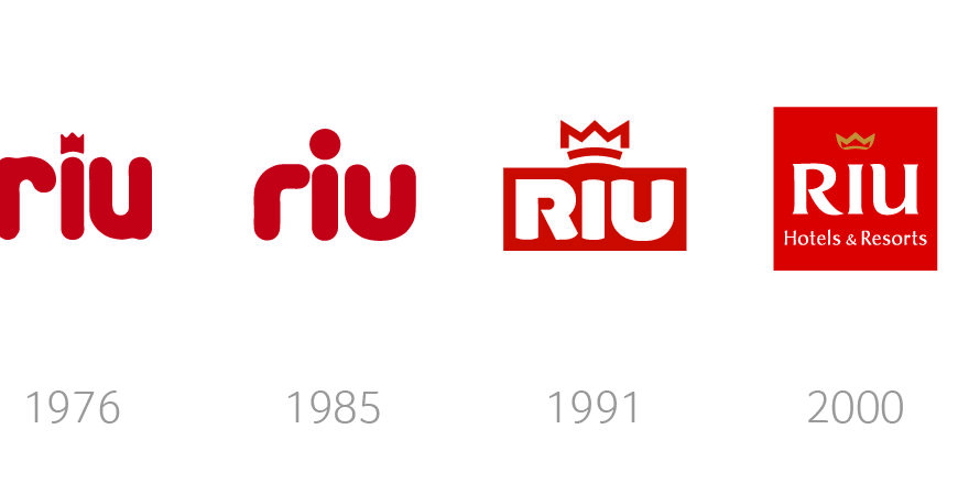 Foto – La evolución del logo de Riu, la mayor cadena de Cancún