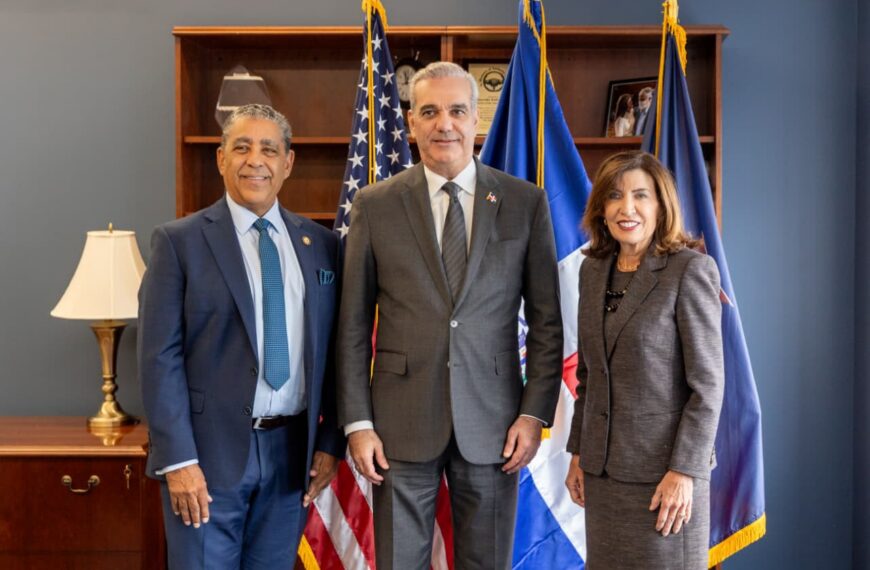 Presidente Abinader y gobernadora Hochul fortalecen cooperación entre República Dominicana y Nueva York en gestión de emergencias y protección de infraestructuras
